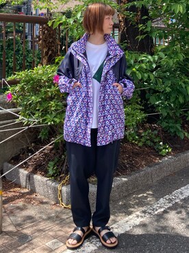 「FRAPBOIS」｜「アイテム（ブルゾン）」を使った、hirotaさん（レディース・162cm）の春コーディネート