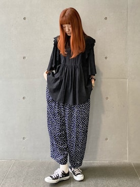 「FRAPBOIS（フラボア）のアイテム」を使った、hirotaさん（レディース・162cm）の夏コーディネート