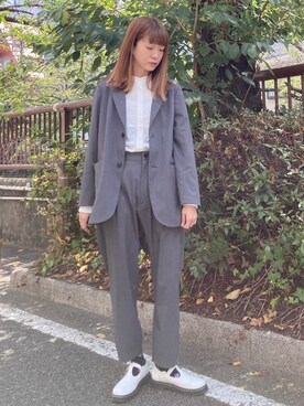 「FRAPBOIS」｜「アイテム（その他シューズ）」を使った、hirotaさん（レディース・162cm）の秋コーディネート