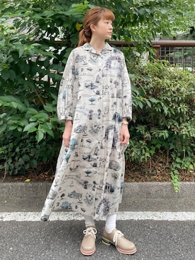 「FRAPBOIS」｜「アイテム（シャツワンピース）」を使った、hirotaさん（レディース・162cm）の夏コーディネート