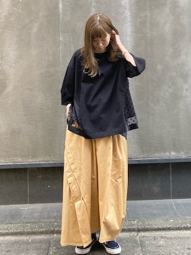 「FRAPBOIS」｜「アイテム（その他シューズ）」を使った、hirotaさん（レディース・162cm）の春コーディネート