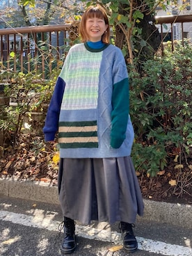 「FRAPBOIS」｜「アイテム（ブーツ）」を使った、hirotaさん（レディース・162cm）の冬コーディネート
