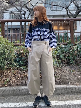 「FRAPBOIS」｜「アイテム（その他シューズ）」を使った、hirotaさん（レディース・162cm）の春コーディネート