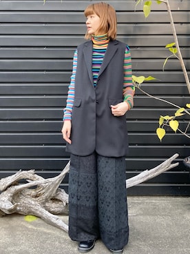 「FRAPBOIS（フラボア）のアイテム（テーラードジャケット）」を使った、hirotaさん（レディース・162cm）の春コーディネート