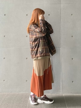 「FRAPBOIS（フラボア）のアイテム（ジャケット/アウター）」を使った、hirotaさん（レディース・162cm）の秋コーディネート