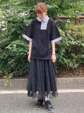 「FRAPBOIS」｜「アイテム（その他シューズ）」を使った、hirotaさん（レディース・162cm）の夏コーディネート
