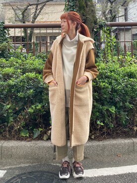 「FRAPBOIS（フラボア）のアイテム（その他アウター）」を使った、hirotaさん（レディース・162cm）の秋コーディネート