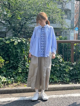 「FRAPBOIS（フラボア）のアイテム」を使った、hirotaさん（レディース・162cm）の夏コーディネート