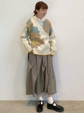 「FRAPBOIS」｜「アイテム（その他シューズ）」を使った、hirotaさん（レディース・162cm）の秋コーディネート