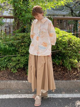 「FRAPBOIS」｜「アイテム（その他シューズ）」を使った、hirotaさん（レディース・162cm）の春コーディネート