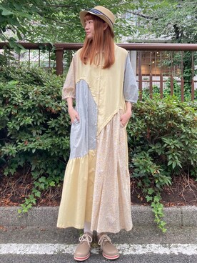 「FRAPBOIS」｜「アイテム（その他シューズ）」を使った、hirotaさん（レディース・162cm）の夏コーディネート