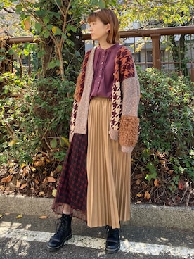 「FRAPBOIS」｜「アイテム（ブーツ）」を使った、hirotaさん（レディース・162cm）の秋コーディネート