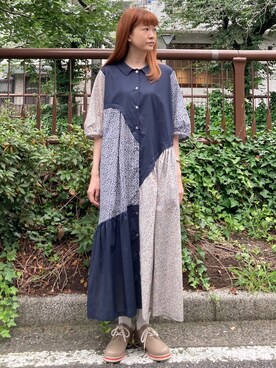 「FRAPBOIS」｜「アイテム（その他シューズ）」を使った、hirotaさん（レディース・162cm）の夏コーディネート
