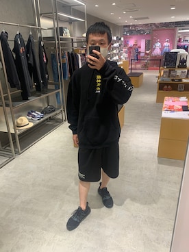 「アイテム（パーカー）」を使った、Sekidaiさん（メンズ・165cm）の夏コーディネート