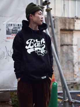 「アイテム（パーカー）」を使った、Sekidaiさん（メンズ・165cm）の冬コーディネート