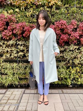 「NOLLEY'S」｜「アイテム（その他アウター）」を使った、もーりーさん（レディース・164cm）の冬コーディネート