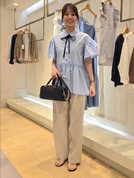 「NOLLEY’S Sophi（ノーリーズソフィ）のアイテム」を使った、もーりーさん（レディース・164cm）の夏コーディネート