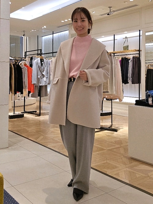 セール】紡毛ハイネックプルオーバーニット（ニット/セーター