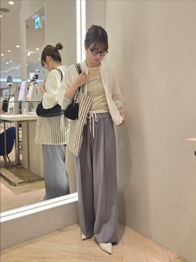 「grace grace （グラスグラス）のアイテム」を使った、もーりーさん（レディース・164cm）の春コーディネート