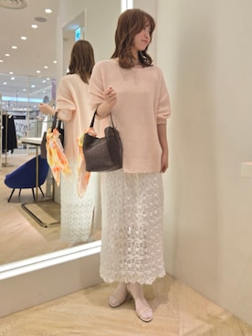 「NOLLEY’S（ノーリーズ）のアイテム」を使った、もーりーさん（レディース・164cm）の冬コーディネート