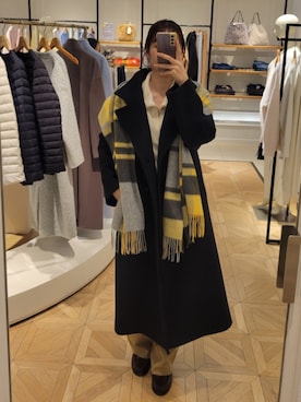 「NOLLEY’S Sophi（ノーリーズソフィ）のアイテム（チェスターコート）」を使った、もーりーさん（レディース・164cm）の秋コーディネート