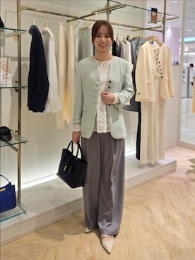 「NOLLEY’S（ノーリーズ）のアイテム」を使った、もーりーさん（レディース・164cm）の冬コーディネート