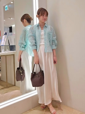 「LORISTELLA（ロリステッラ）のアイテム」を使った、もーりーさん（レディース・164cm）の春コーディネート