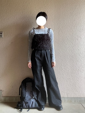 「earth music&ecology（アースミュージックアンドエコロジー）のアイテム」を使った、Kamさん（レディース・160cm）の秋コーディネート