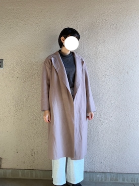 「アイテム（チェスターコート）」を使った、Kamさん（レディース・160cm）の冬コーディネート