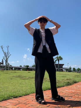 「natto（ナット）のアイテム」を使った、ハルクさん（メンズ・177cm）の夏コーディネート