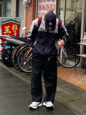 「アイテム（ナイロンジャケット）」を使った、Rikiyaさん（メンズ・170cm）の秋コーディネート