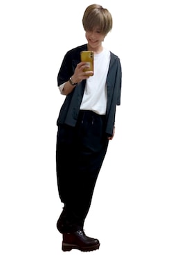 「WEGO（ウィゴー）のアイテム（シャツ/ブラウス、ブラック系）」を使った、Jun'ichiさん（メンズ・165cm）の夏コーディネート