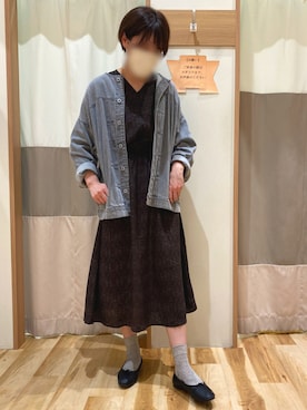 「Samansa Mos2 blue」｜「アイテム（デニムジャケット）」を使った、y.kさん（レディース・170cm）の夏コーディネート