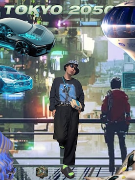 「doublet（ダブレット）のアイテム（トップス）」を使った、Tokyo City Boy OGさん（メンズ・173cm）の秋コーディネート