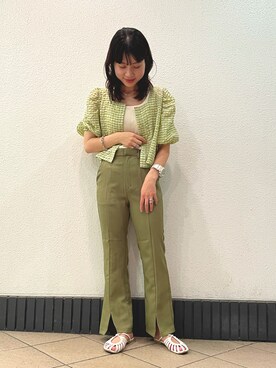 okamto yunaさん（レディース・160cm）の夏コーディネート