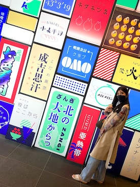 「qianchengのアイテム（サンダル、ホワイト系）」を使った、江川英龍のフランスパンさん（レディース・159cm）の秋コーディネート