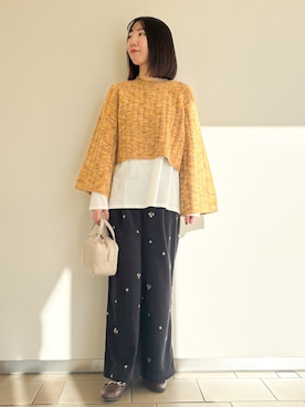 「高身長女子」｜くろみーさん（レディース・168cm）の秋コーディネート