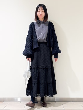 「URBAN RESEARCH DOORS（アーバンリサーチドアーズ）のアイテム（スカート）」を使った、くろみーさん（レディース・168cm）の秋コーディネート