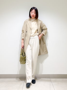 「ワッフル」｜「アイテム（その他アウター）」を使った、くろみーさん（レディース・168cm）の冬コーディネート