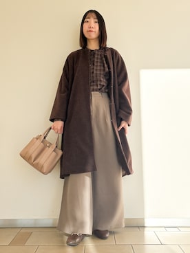 「高身長女子」｜くろみーさん（レディース・168cm）の秋コーディネート