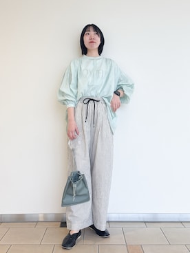 「LAATO（ラート）のアイテム」を使った、くろみーさん（レディース・168cm）の夏コーディネート