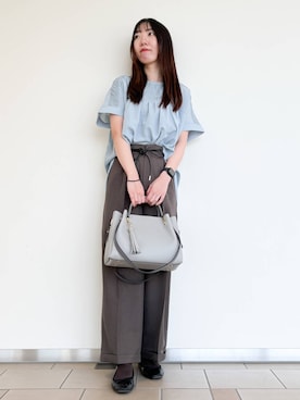 「オンオフ兼用」｜くろみーさん（レディース・168cm）の夏コーディネート