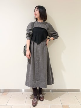 「アイテム（財布/小物）」を使った、くろみーさん（レディース・168cm）の秋コーディネート