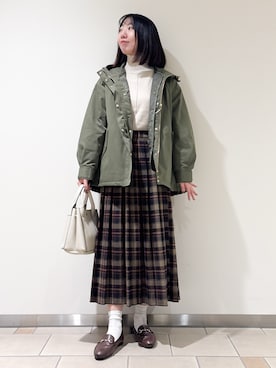 「高身長女子」｜くろみーさん（レディース・168cm）の冬コーディネート