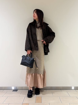 くろみーさん(レディース・168cm)の冬コーディネート