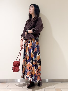 「高身長女子」｜くろみーさん（レディース・168cm）の秋コーディネート