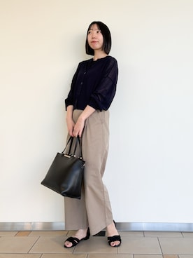 「RODE SKO（ロデスコ）のアイテム」を使った、くろみーさん（レディース・168cm）の夏コーディネート