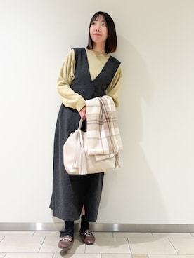 「寒い」｜くろみーさん（レディース・168cm）の秋コーディネート