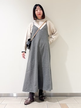 「RODE SKO（ロデスコ）のアイテム」を使った、くろみーさん（レディース・168cm）の秋コーディネート
