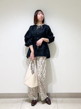 「RODE SKO」｜「アイテム（ローファー）」を使った、くろみーさん（レディース・168cm）の春コーディネート